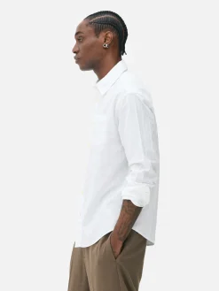 Chemises|Primark Chemise Jacquard à Manches Longues Blanc