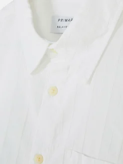 Chemises|Primark Chemise Jacquard à Manches Longues Blanc