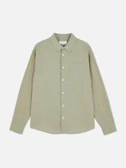 Chemises|Primark Chemise Jacquard à Manches Longues Vert