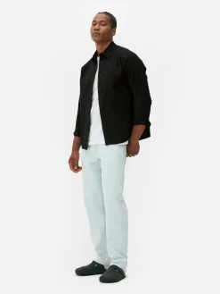 Chemises|Primark Chemise Jacquard à Manches Longues Noir