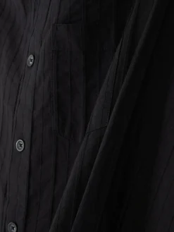 Chemises|Primark Chemise Jacquard à Manches Longues Noir