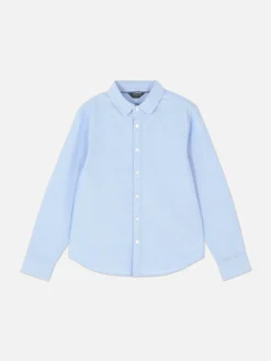 Chemises|Primark Chemise Oxford à Manches Longues Pour Ado Bleu