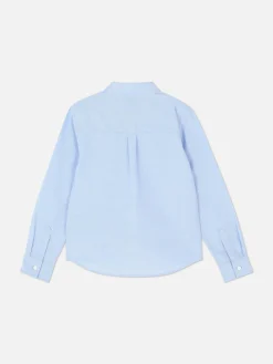 Chemises|Primark Chemise Oxford à Manches Longues Pour Ado Bleu