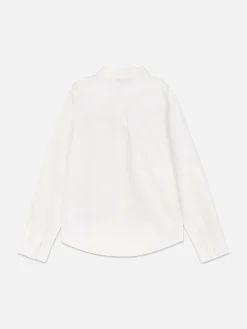 Chemises|Primark Chemise Oxford à Manches Longues Pour Ado Blanc
