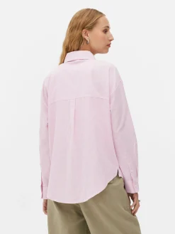 Chemises Et Blouses|Primark Chemise Oxford à Rayures Rose
