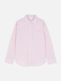 Chemises Et Blouses|Primark Chemise Oxford à Rayures Rose