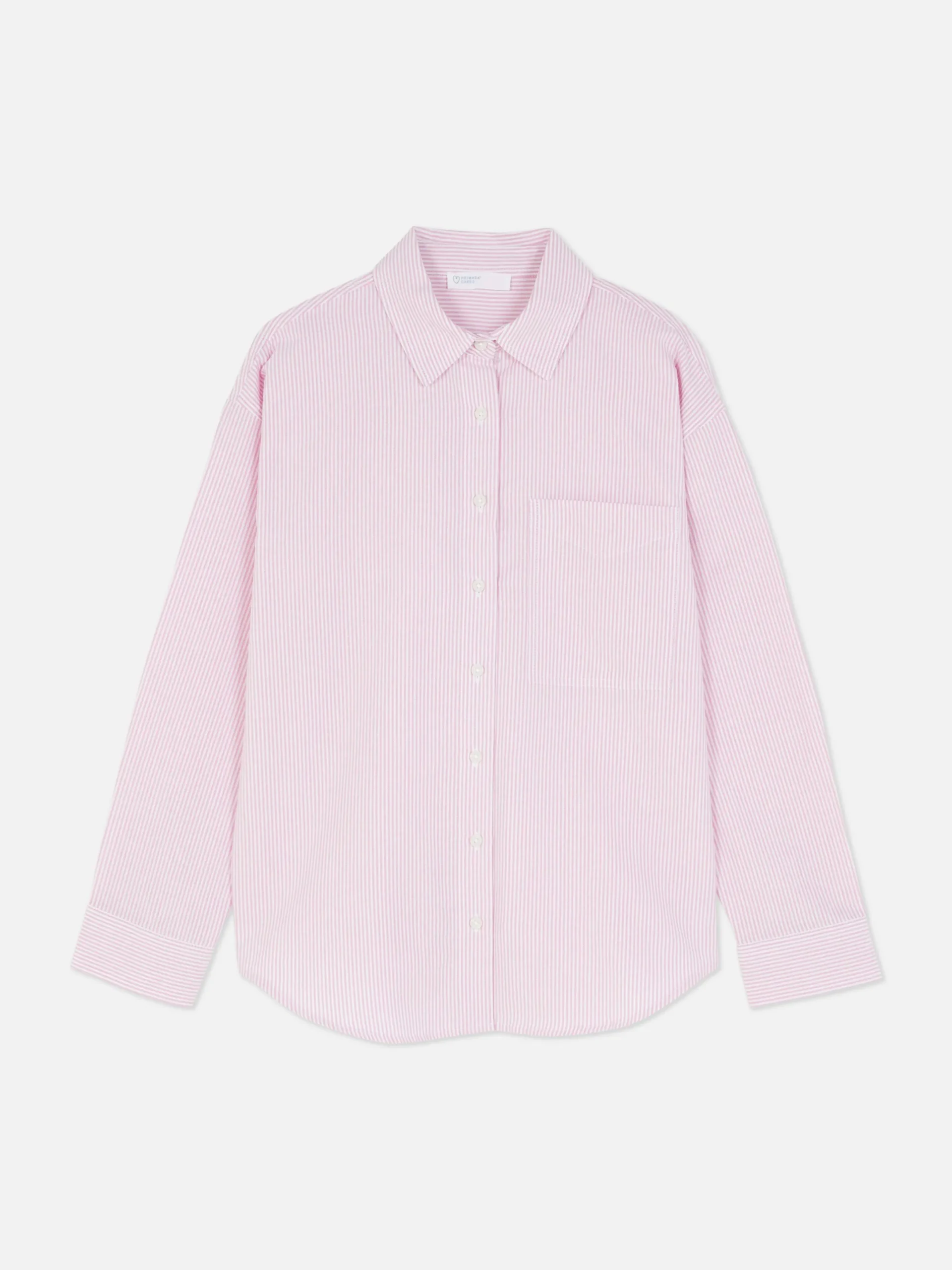Chemises Et Blouses|Primark Chemise Oxford à Rayures Rose