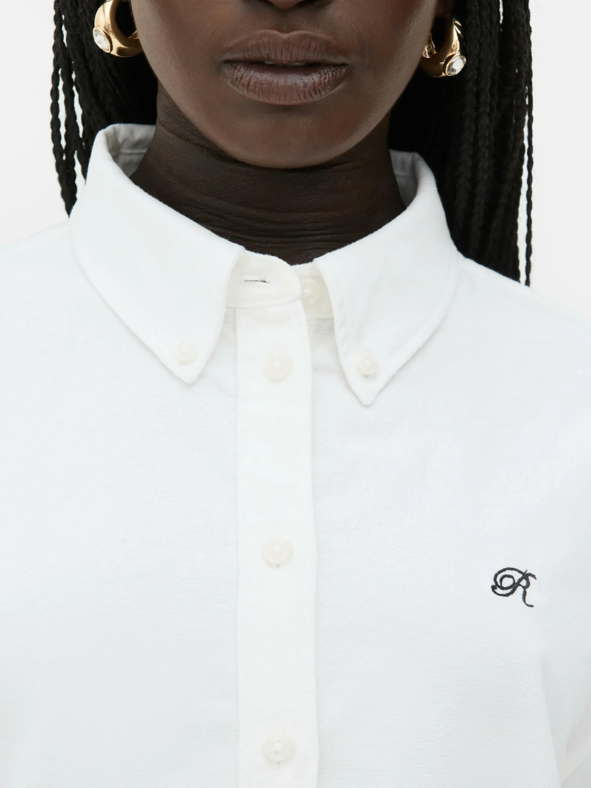 Chemises Et Blouses|Primark Chemise Oxford Boutonnée Rita Ora Blanc