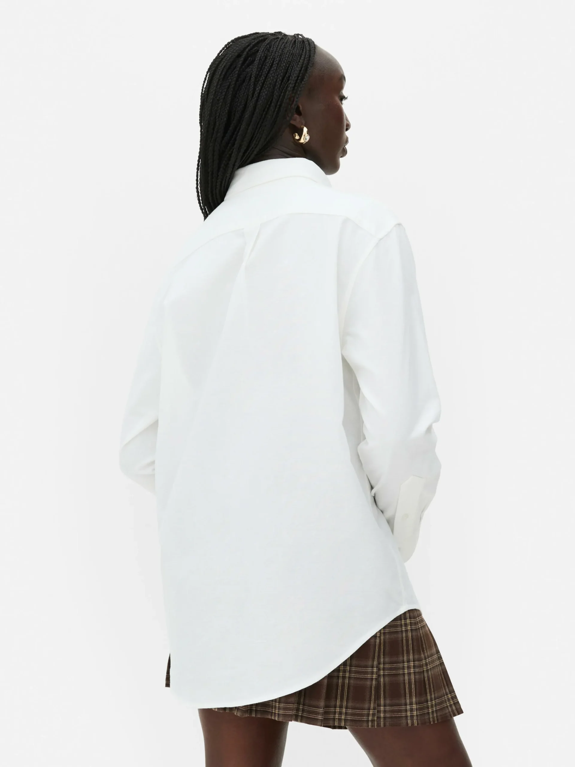 Chemises Et Blouses|Primark Chemise Oxford Boutonnée Rita Ora Blanc