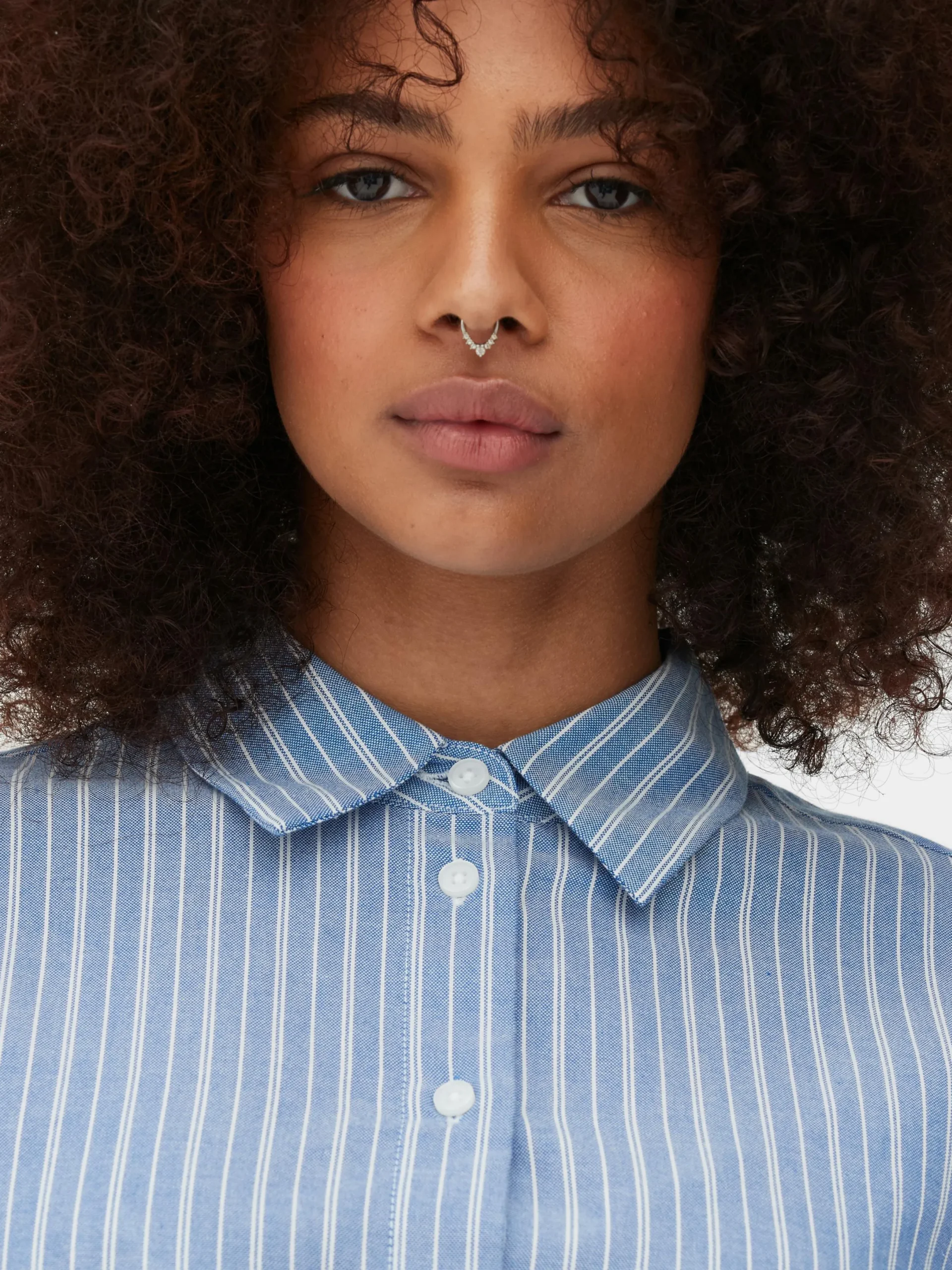 Chemises Et Blouses|Primark Chemise Oxford Courte Bleu