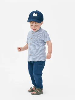 Hauts Et T-Shirts|Primark Chemise Rayée à Manches Courtes Bleu marine