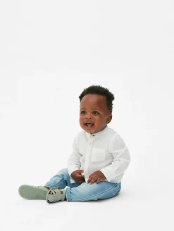 Hauts Et T-Shirts|Primark Chemise Texturée à Manches Longues Blanc