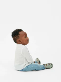 Hauts Et T-Shirts|Primark Chemise Texturée à Manches Longues Blanc