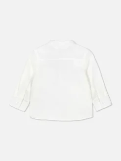 Hauts Et T-Shirts|Primark Chemise Texturée à Manches Longues Blanc