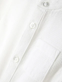 Hauts Et T-Shirts|Primark Chemise Texturée à Manches Longues Blanc