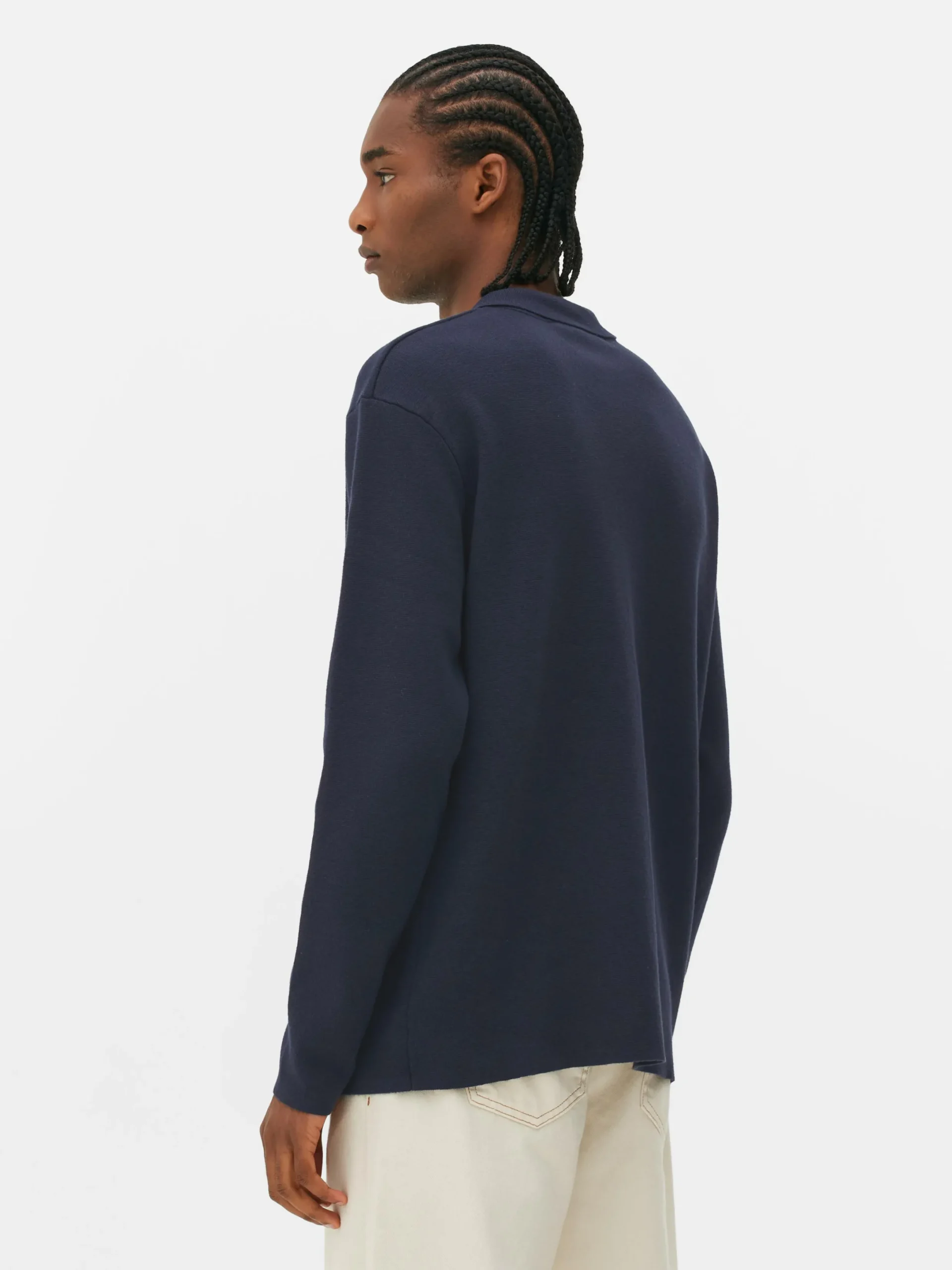 Chemises|Primark Chemise Tricotée à Boutons-pression Bleu marine