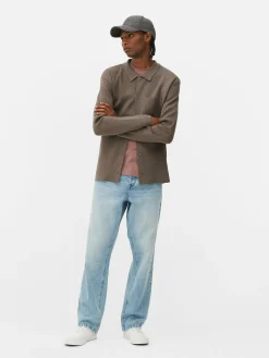 Chemises|Primark Chemise Tricotée à Boutons-pression Taupe