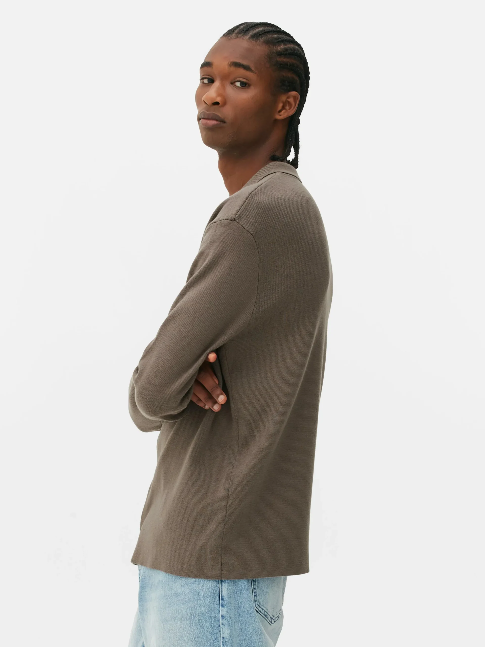 Chemises|Primark Chemise Tricotée à Boutons-pression Taupe