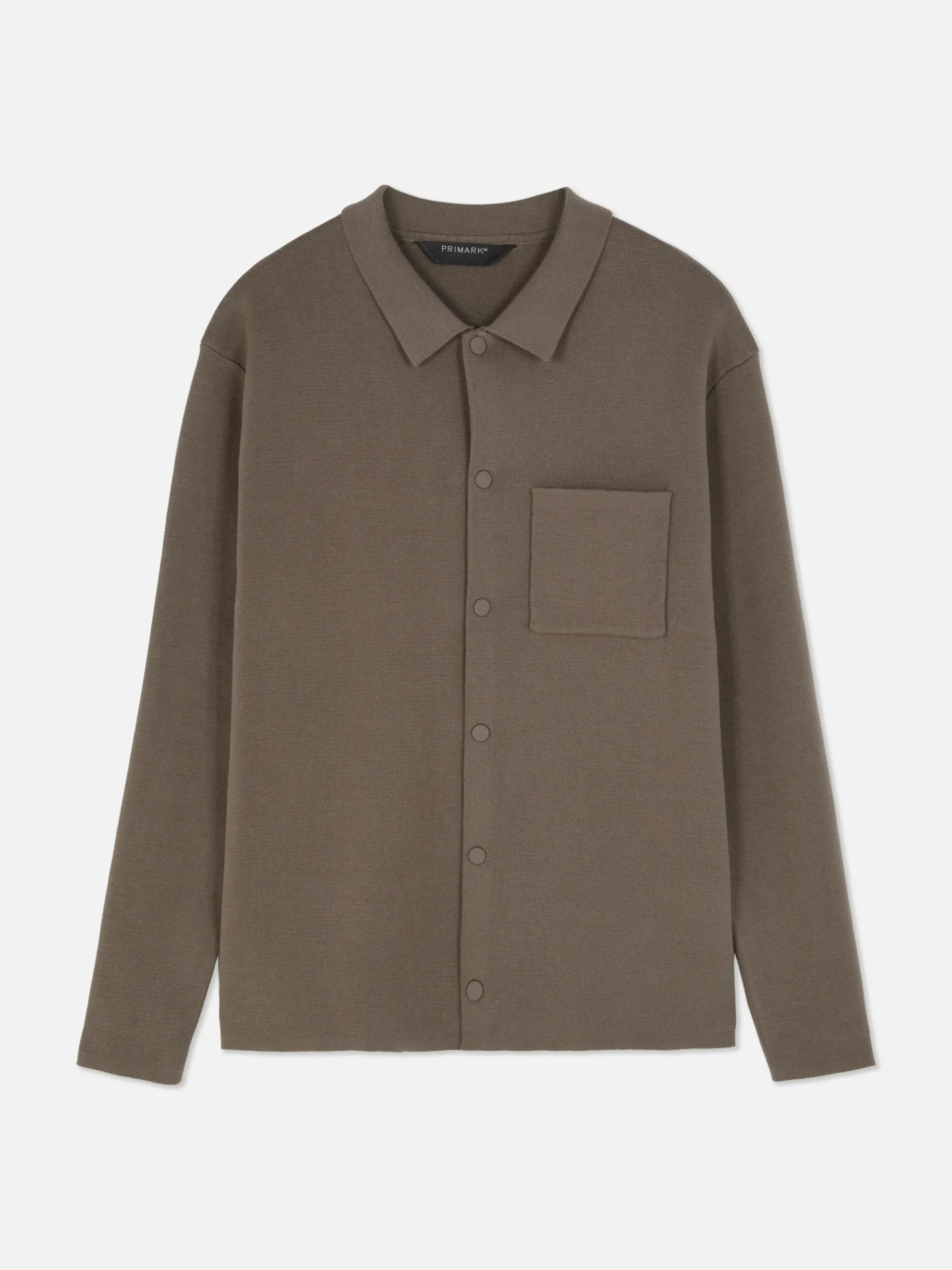 Chemises|Primark Chemise Tricotée à Boutons-pression Taupe