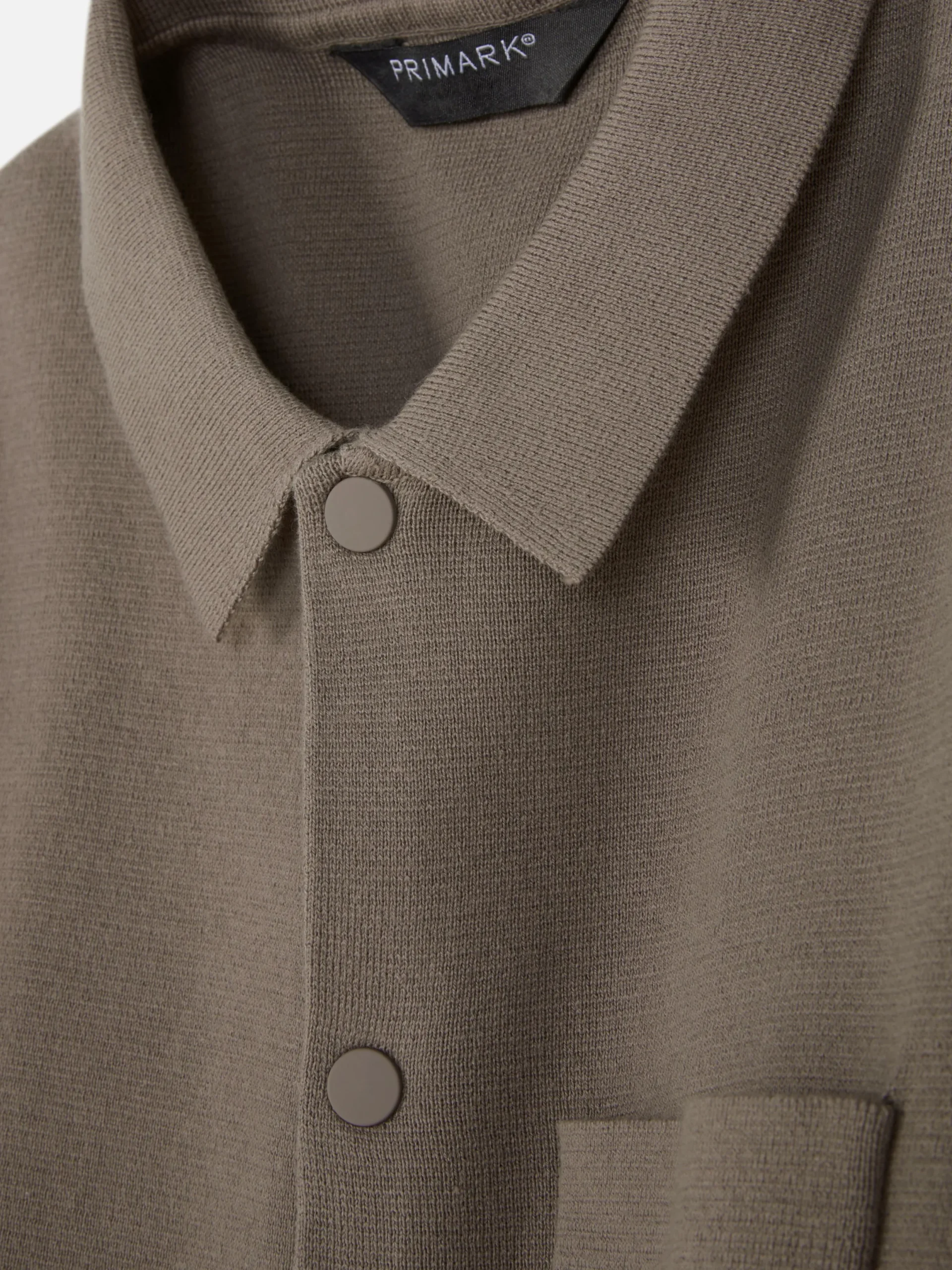 Chemises|Primark Chemise Tricotée à Boutons-pression Taupe