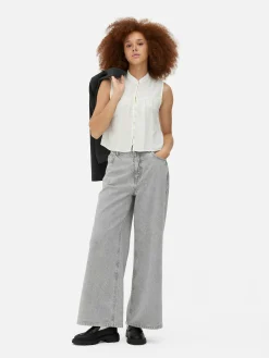 Chemises Et Blouses|Primark Chemisier à Détail échelle Style Hippie Blanc