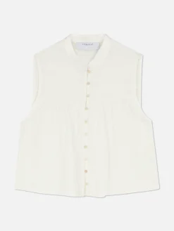 Chemises Et Blouses|Primark Chemisier à Détail échelle Style Hippie Blanc