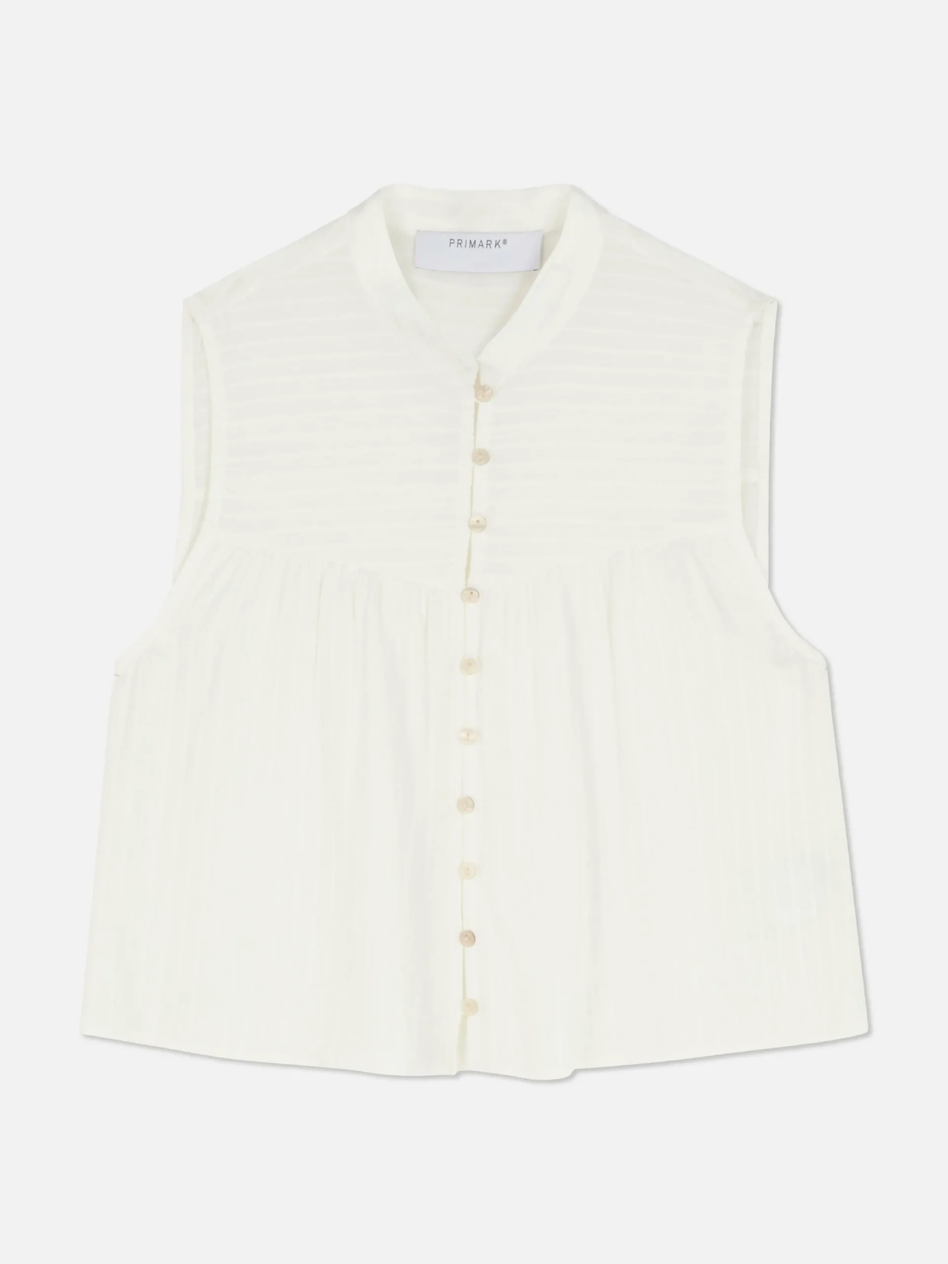 Chemises Et Blouses|Primark Chemisier à Détail échelle Style Hippie Blanc