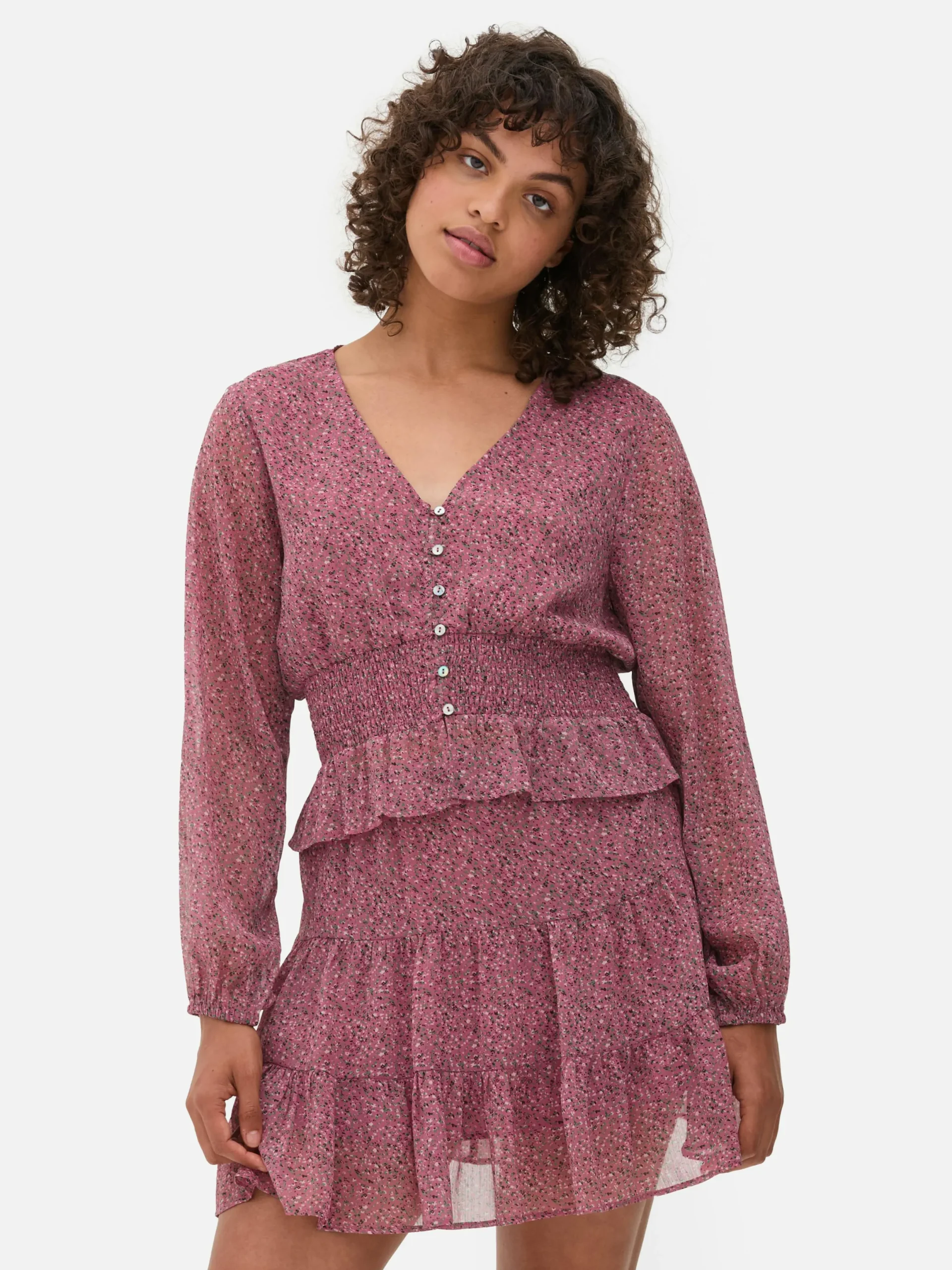 Chemises Et Blouses|Primark Chemisier à Taille Froncée Multicolore