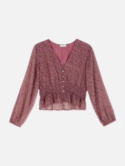 Chemises Et Blouses|Primark Chemisier à Taille Froncée Multicolore