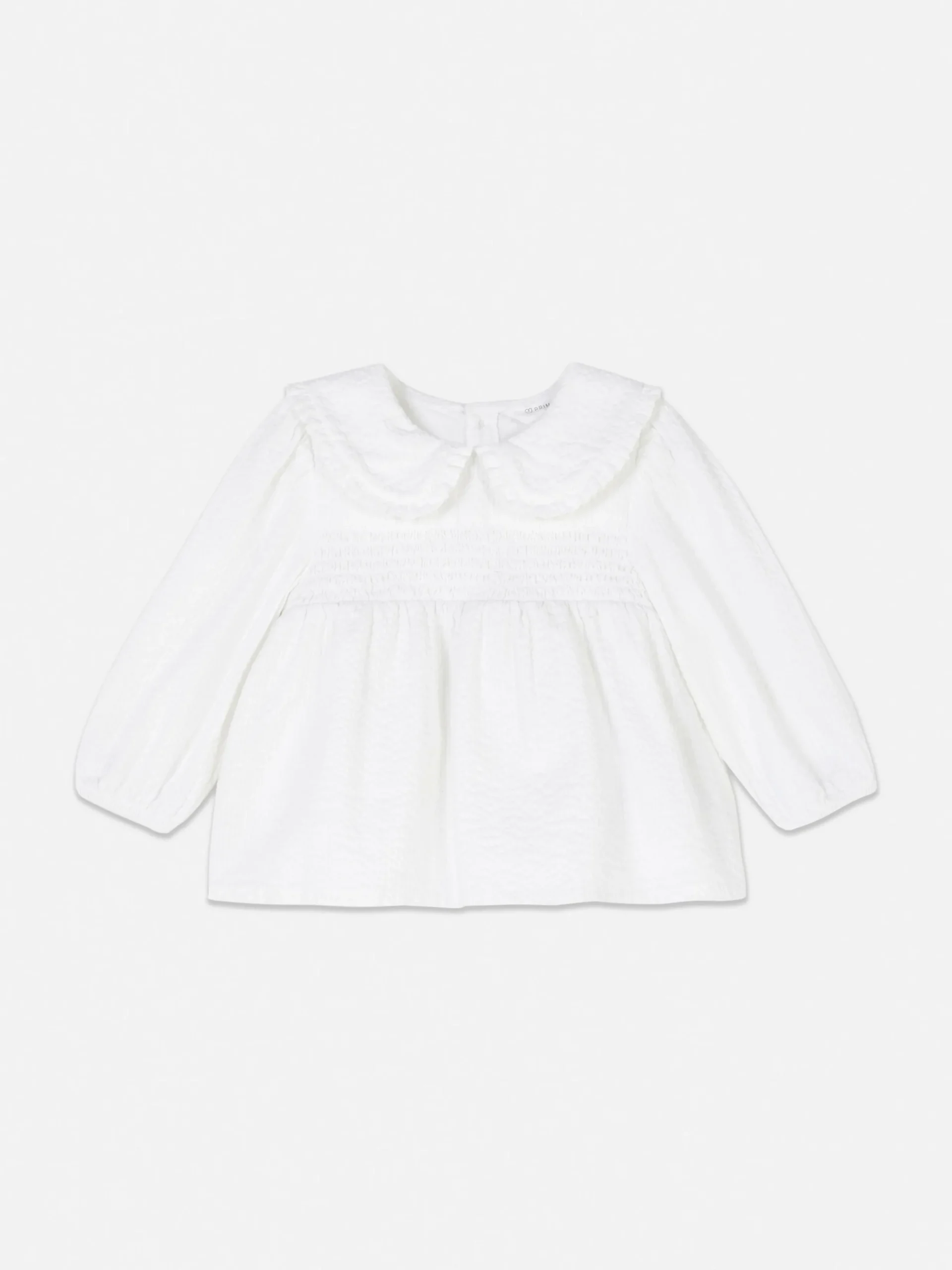 Hauts Et T-Shirts|Primark Chemisier Froncé à Col Blanc