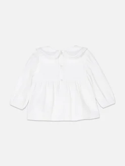 Hauts Et T-Shirts|Primark Chemisier Froncé à Col Blanc