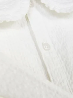 Hauts Et T-Shirts|Primark Chemisier Froncé à Col Blanc