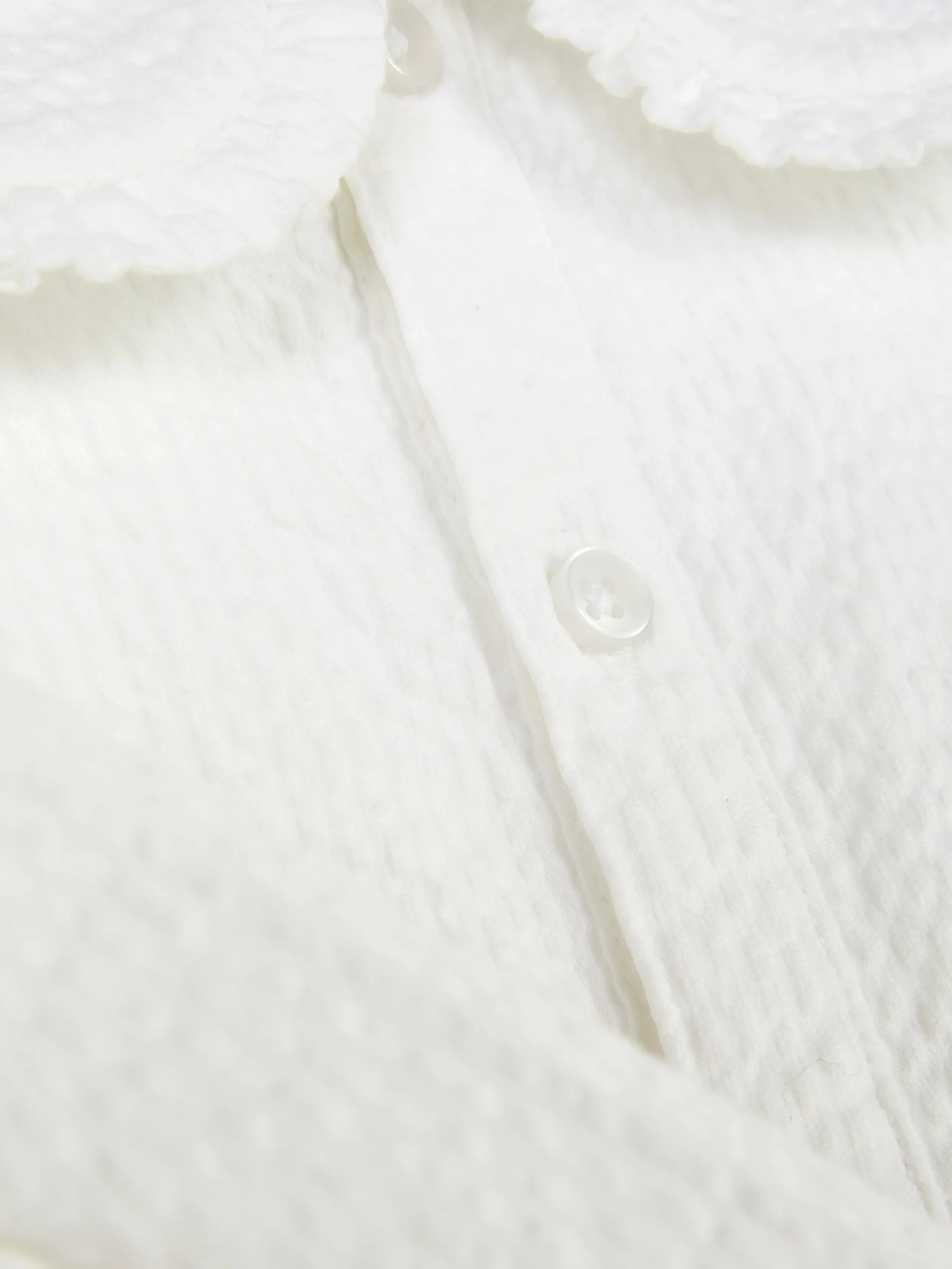 Hauts Et T-Shirts|Primark Chemisier Froncé à Col Blanc