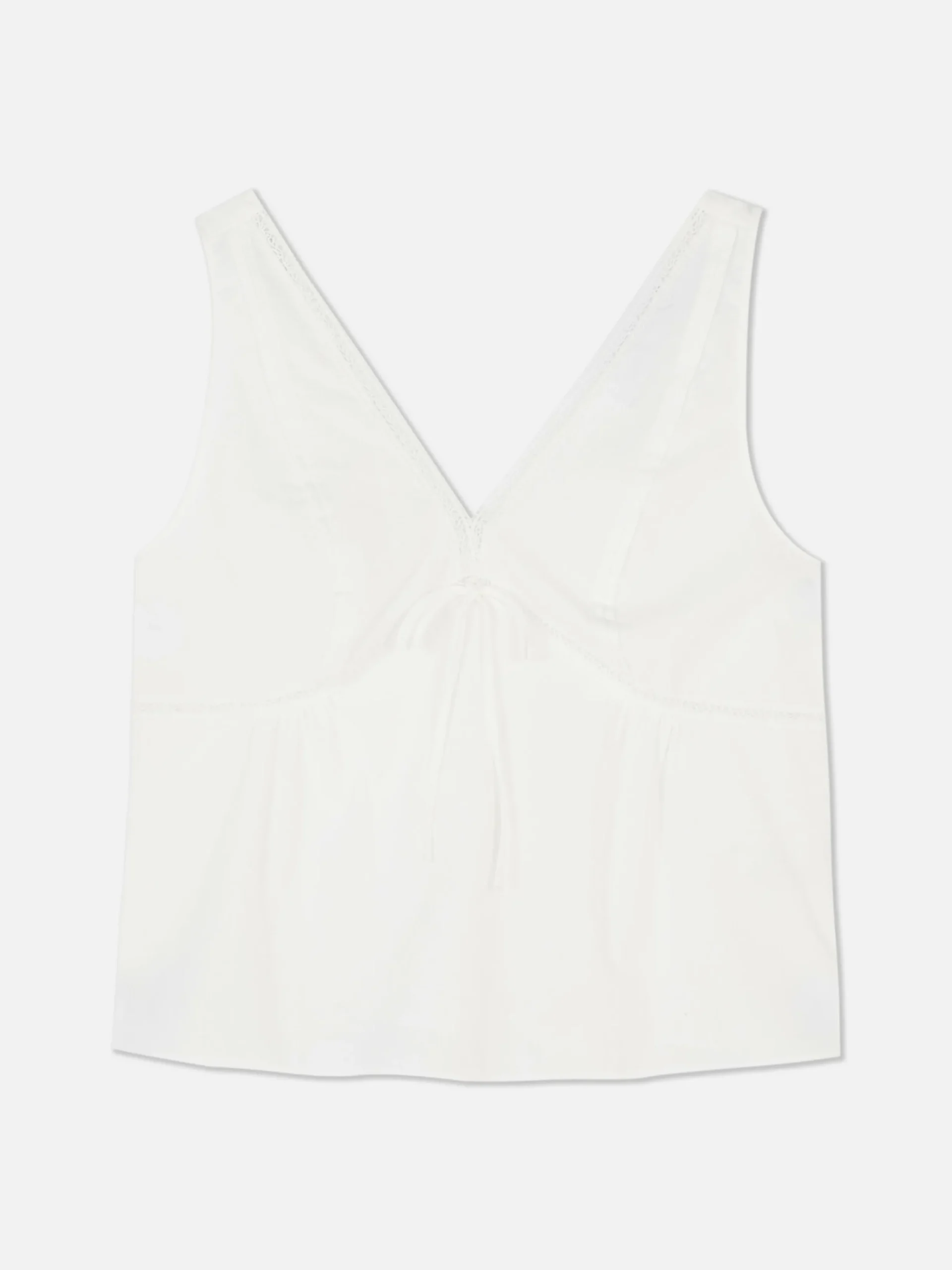 Chemises Et Blouses|Primark Chemisier Sans Manches à Col En V Blanc