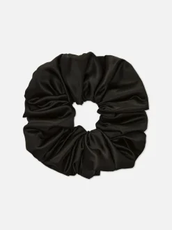 Accessoires Cheveux|Primark Chouchou Cheveux Large En Satin Noir