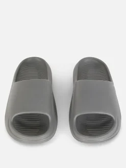 Sandales Et Claquettes|Primark Claquettes De Piscine à Plateforme Gris