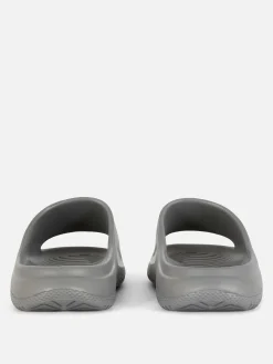 Sandales Et Claquettes|Primark Claquettes De Piscine à Plateforme Gris