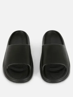 Sandales Et Claquettes|Primark Claquettes De Piscine à Plateforme Noir