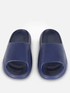 Sandales Et Claquettes|Primark Claquettes De Piscine à Plateforme Bleu marine