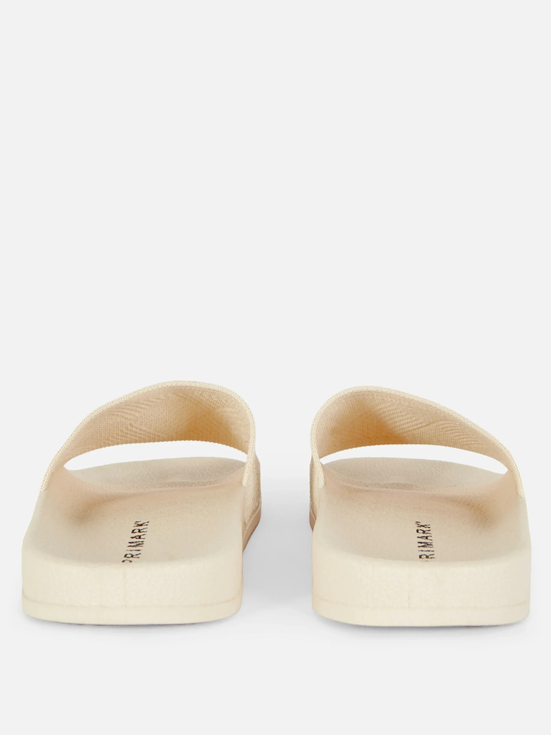 Tongs Et Claquettes|Primark Claquettes De Piscine Avec Bride En Crochet Beige