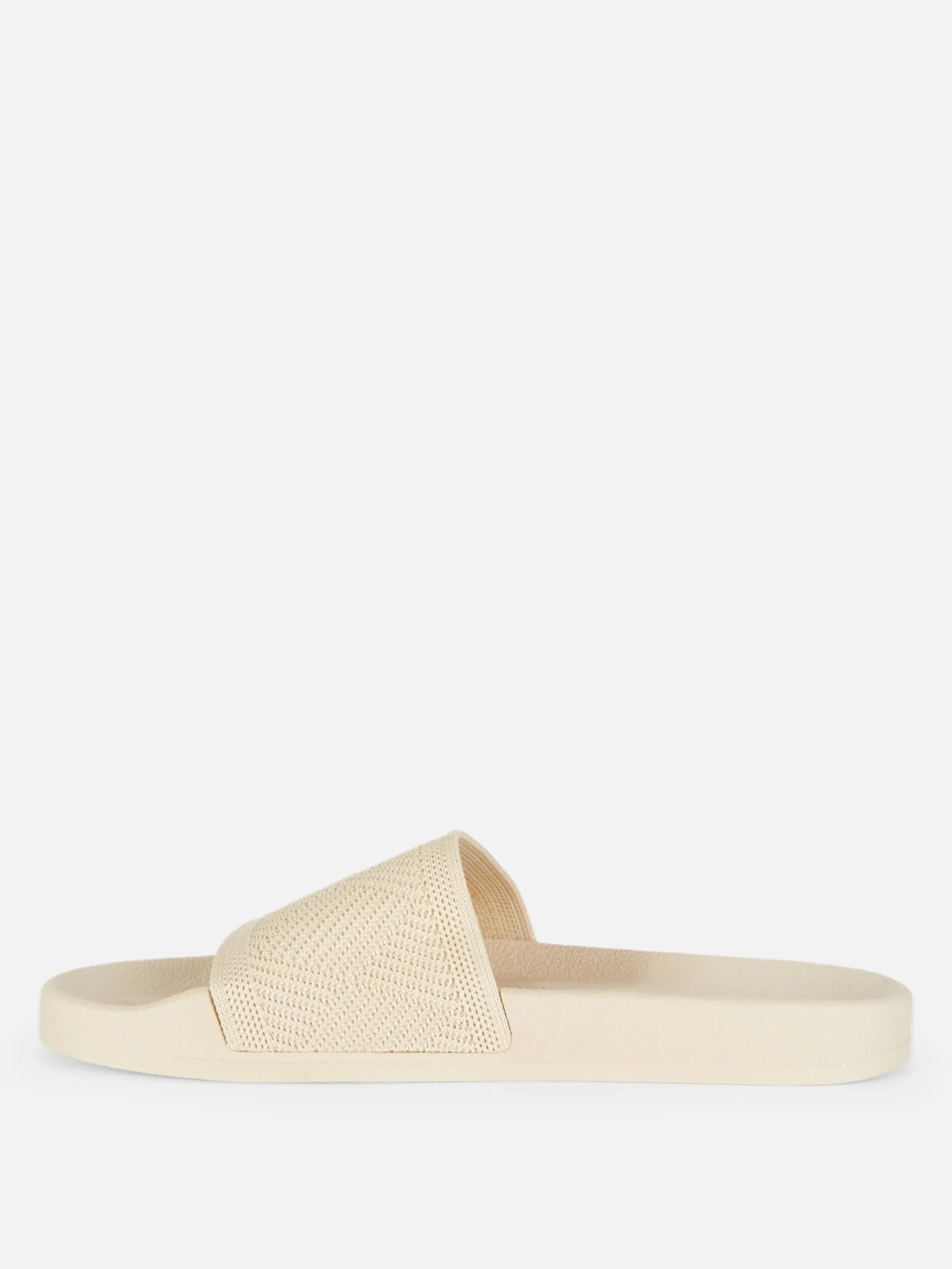 Tongs Et Claquettes|Primark Claquettes De Piscine Avec Bride En Crochet Beige