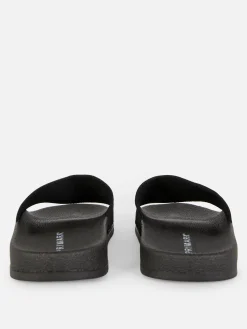 Tongs Et Claquettes|Primark Claquettes De Piscine Avec Bride En Crochet Noir