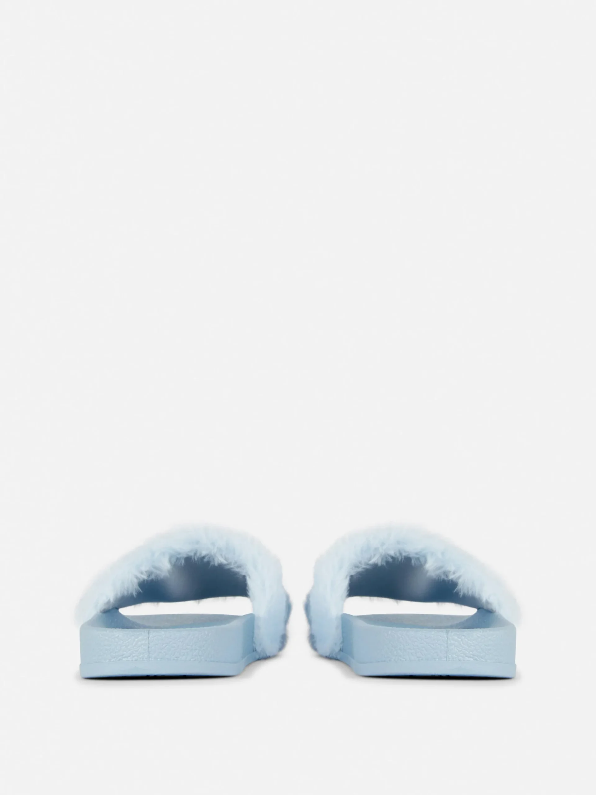 Sandales Et Tongs|Primark Claquettes De Piscine En Fausse Fourrure Disney Bleu