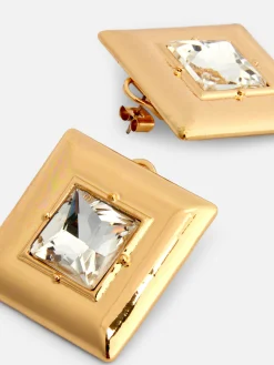 Bijoux|Primark Clous D'oreilles Carrés à Fausses Gemmes Rita Ora Jaune