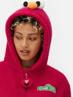 Sweat À Capuche Et Combinaison|Primark Combinaison à Motif Personnage 1, Rue Sésame Pour Femme Rouge