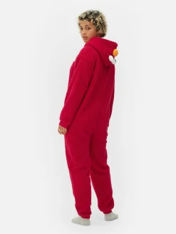 Sweat À Capuche Et Combinaison|Primark Combinaison à Motif Personnage 1, Rue Sésame Pour Femme Rouge