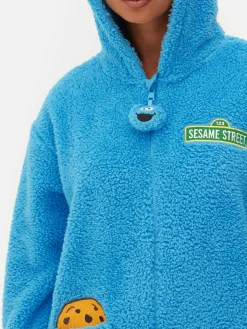Sweat À Capuche Et Combinaison|Primark Combinaison à Motif Personnage 1, Rue Sésame Pour Femme Bleu
