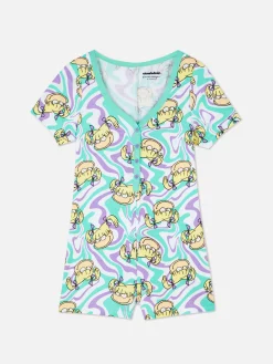 Ensembles Pyjamas|Primark Combinaison Barboteuse Côtelée Les Razmoket Turquoise