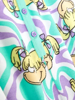 Ensembles Pyjamas|Primark Combinaison Barboteuse Côtelée Les Razmoket Turquoise