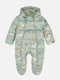 Grenouillères Et Gigoteuses|Primark Combinaison Courte à Motif Dinosaure Vert